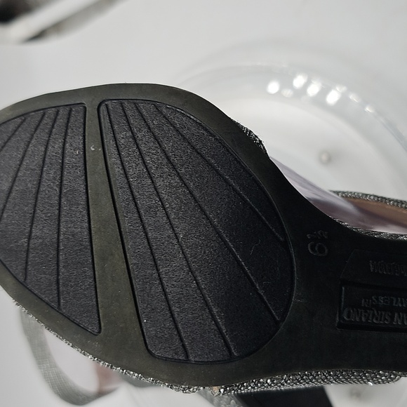 G Christian Siriano Silver Heels Sz 6.5 - Picture 13 of 15